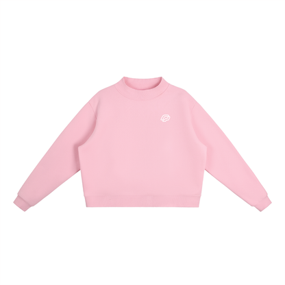 Lounge Mock-Neck Crew Sweatshirt