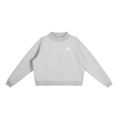Lounge Mock-Neck Crew Sweatshirt