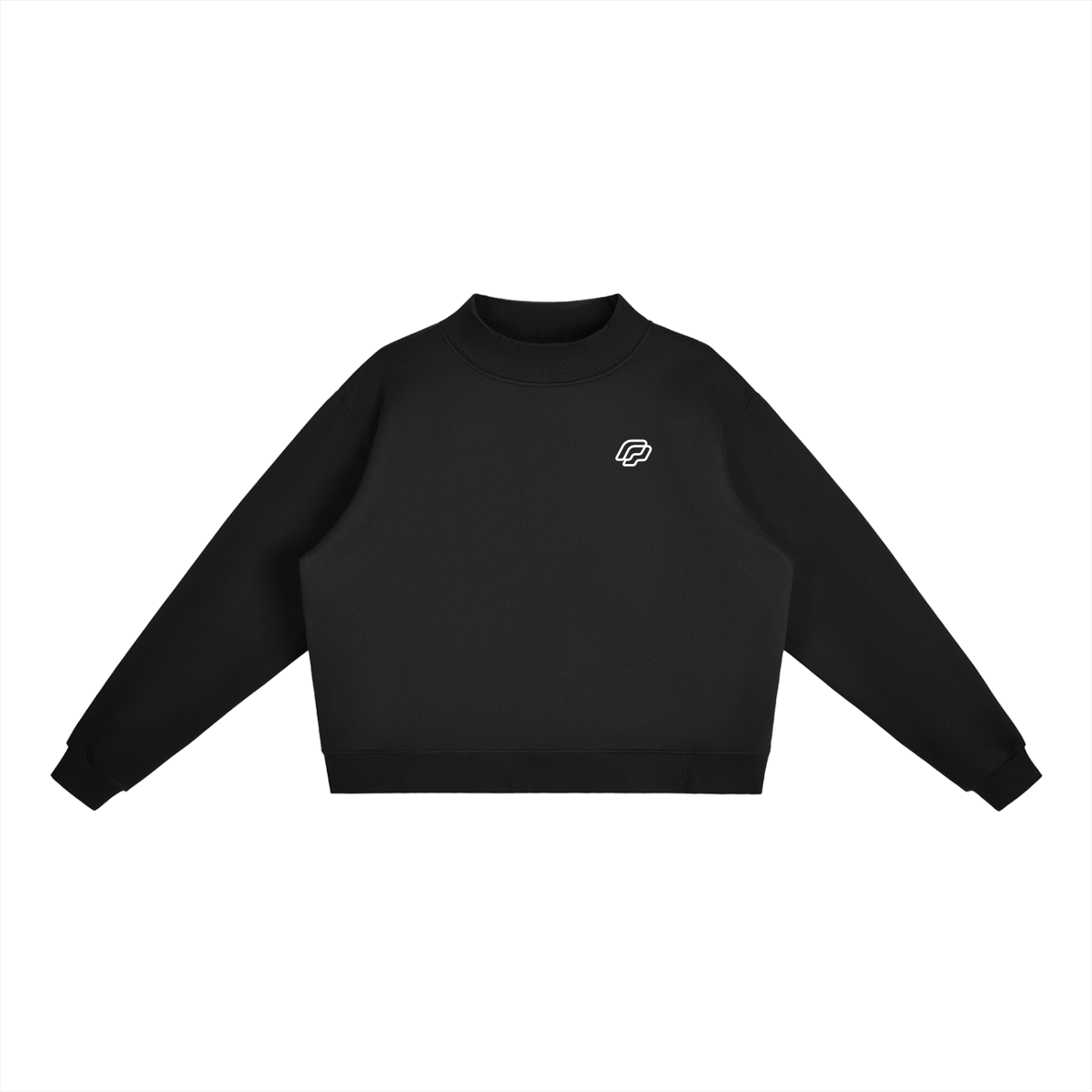 Lounge Mock-Neck Crew Sweatshirt