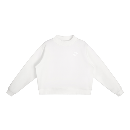 Lounge Mock-Neck Crew Sweatshirt