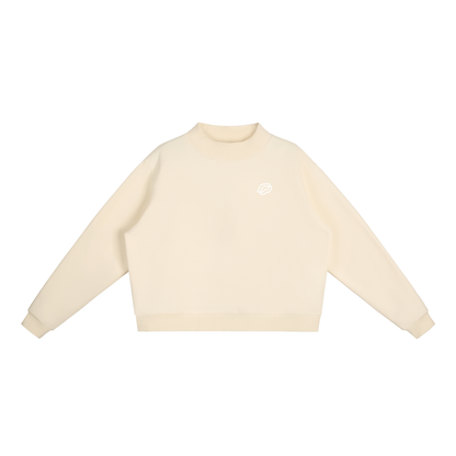 Lounge Mock-Neck Crew Sweatshirt